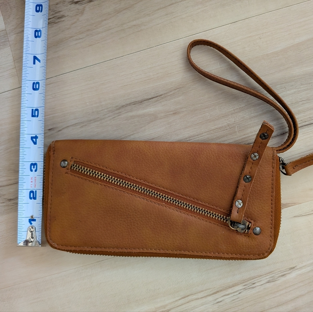 Free People Brown Vegan Wristlet Wallet - Picture 3 of 8